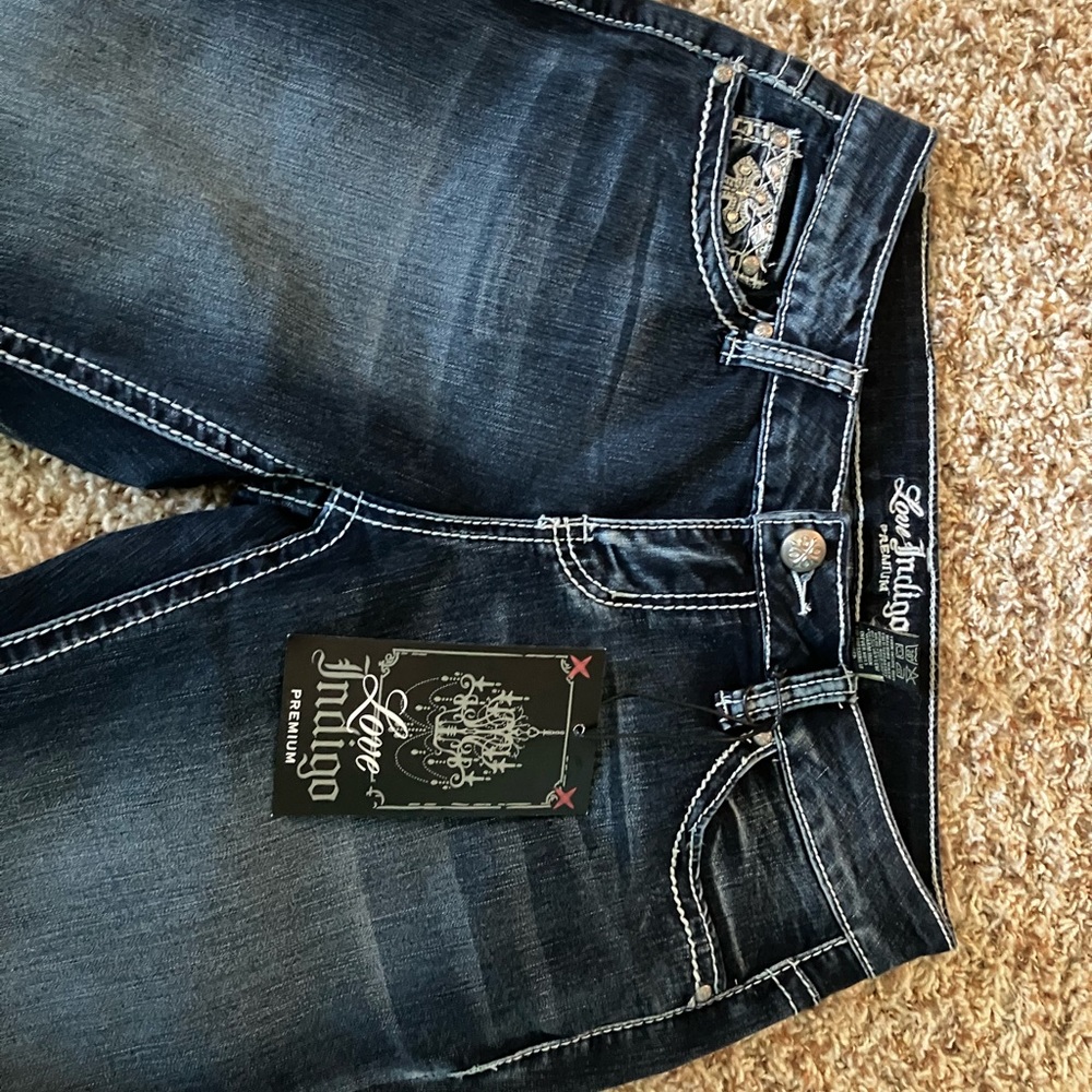 love indigo ankle length jeans